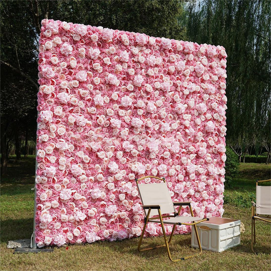 3D Artificial Flower Wall Arrangement Wedding Party Birthday Backdrop Decor HQ3807