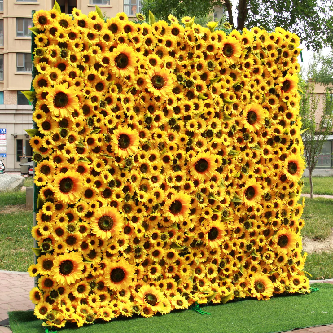 3D Artificial Flower Wall Arrangement Wedding Party Birthday Backdrop Decor HQ3956