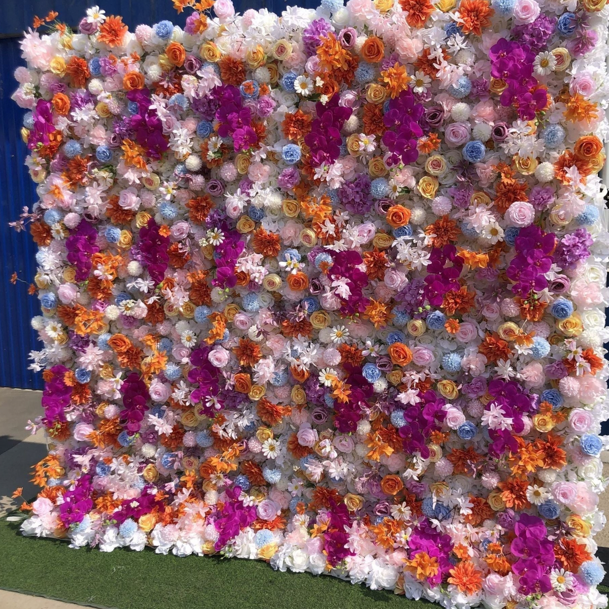 3D Artificial Flower Wall Arrangement Wedding Party Birthday Backdrop Decor HQ3951