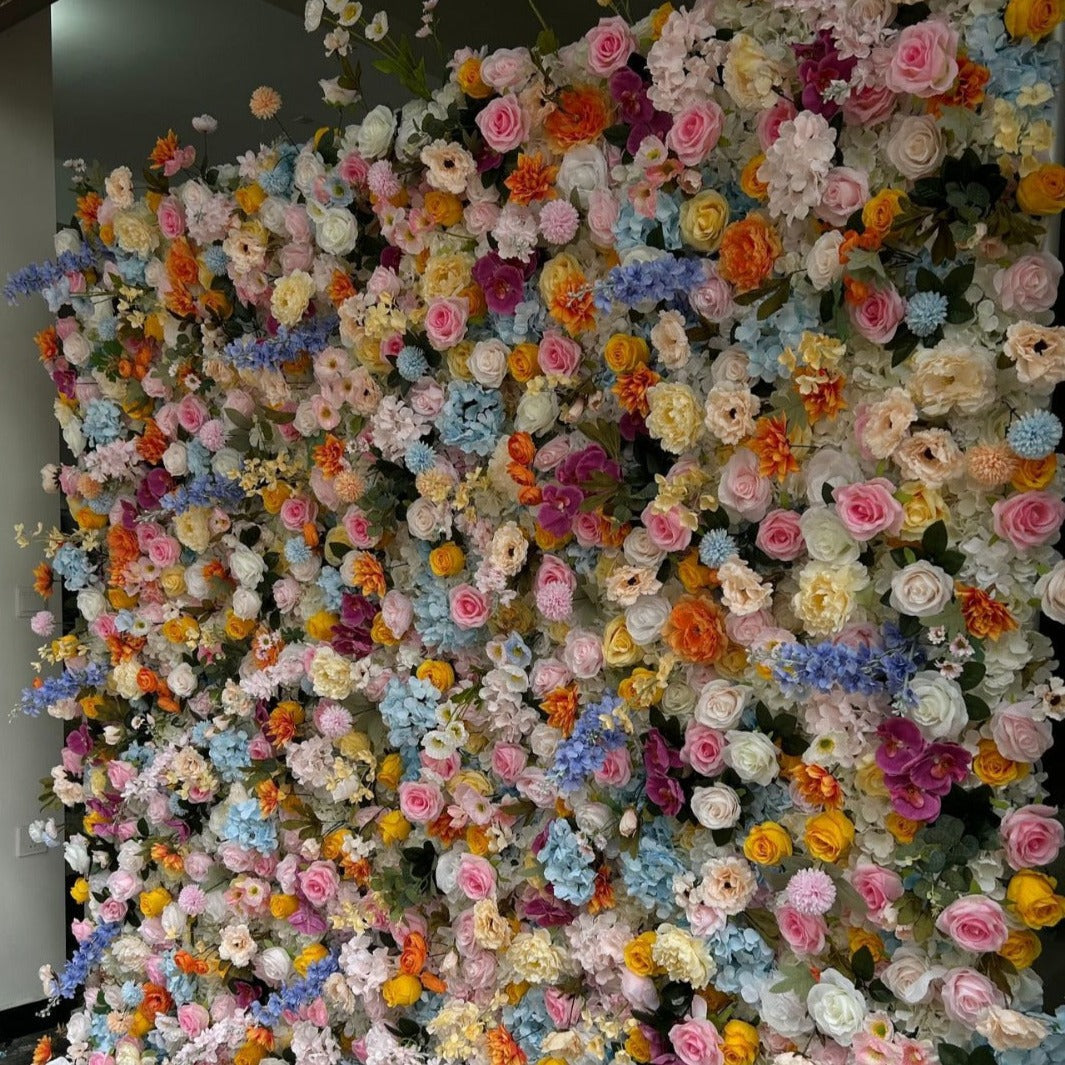 3D Artificial Flower Wall Arrangement Wedding Party Birthday Backdrop Decor HQ3998