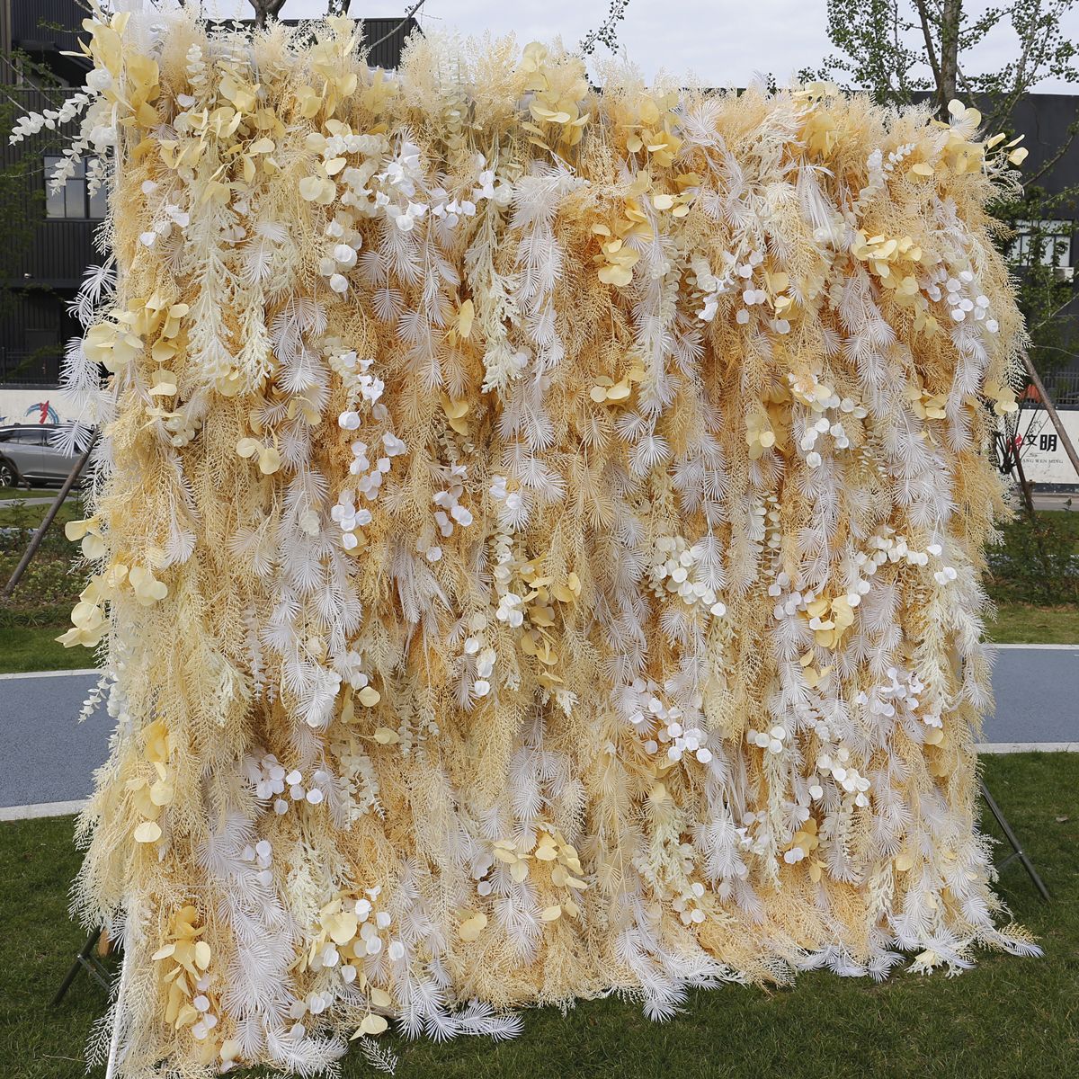 3D Artificial Flower Wall Arrangement Wedding Party Birthday Backdrop Decor HQ3516