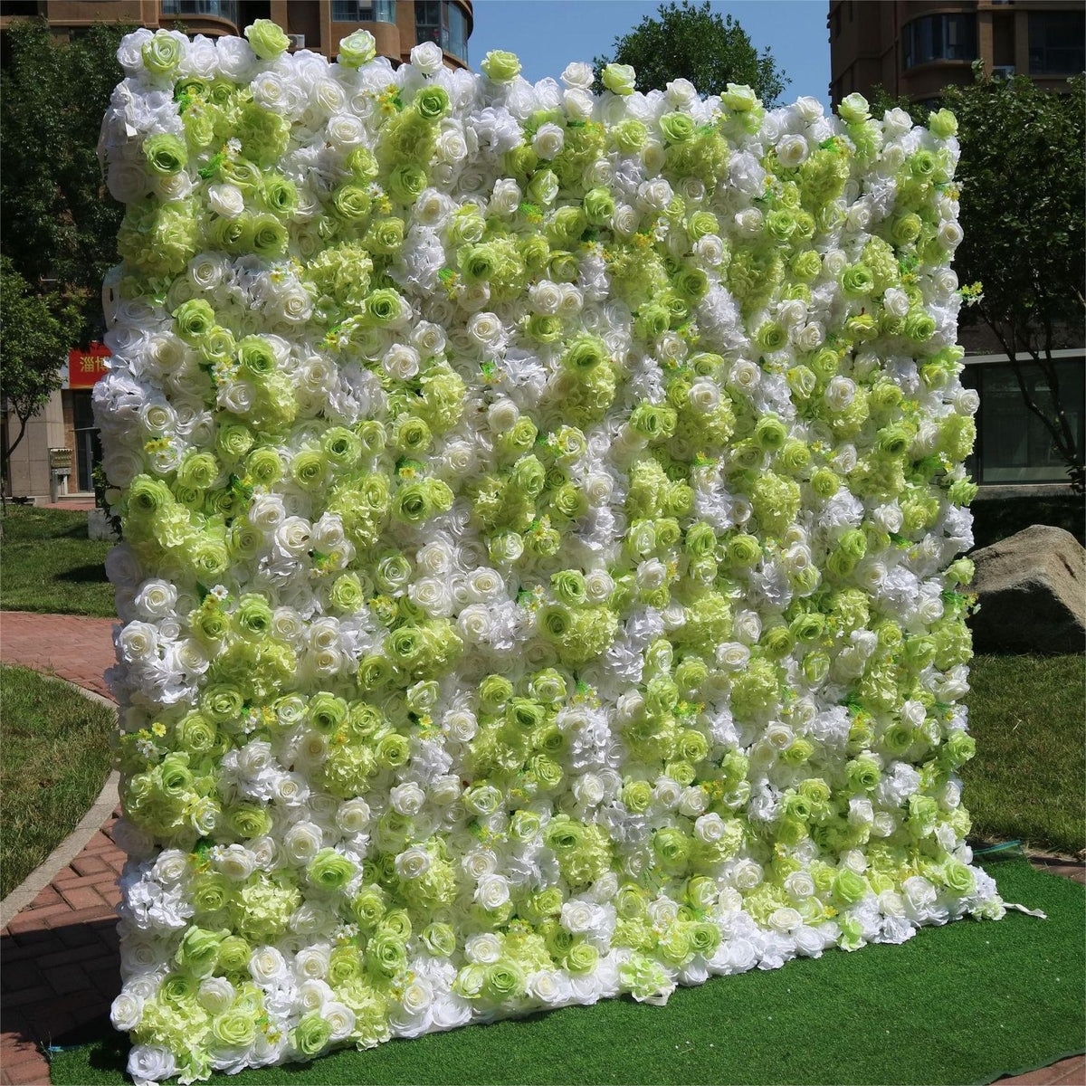3D Artificial Flower Wall Arrangement Wedding Party Birthday Backdrop Decor HQ3908