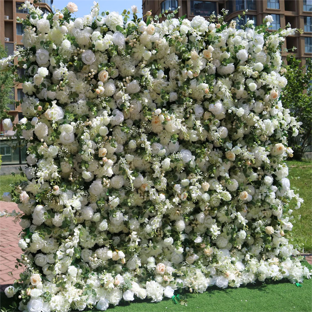 3D Artificial Flower Wall Arrangement Wedding Party Birthday Backdrop Decor HQ3945
