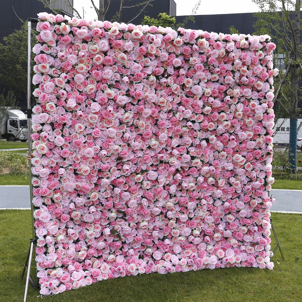3D Artificial Flower Wall Arrangement Wedding Party Birthday Backdrop Decor HQ3514