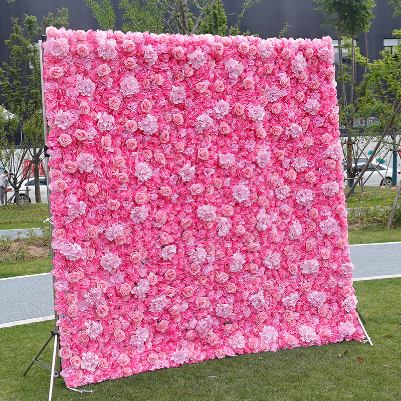 3D Artificial Flower Wall Arrangement Wedding Party Birthday Backdrop Decor HQ3517