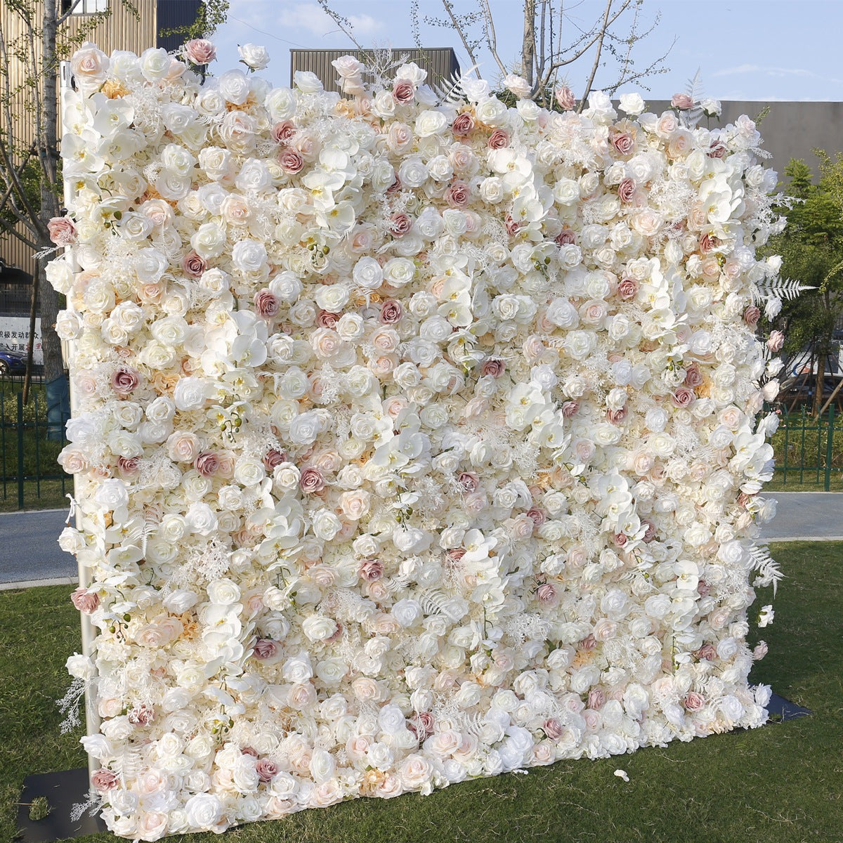 3D Artificial Flower Wall Arrangement Wedding Party Birthday Backdrop Decor HQ2003