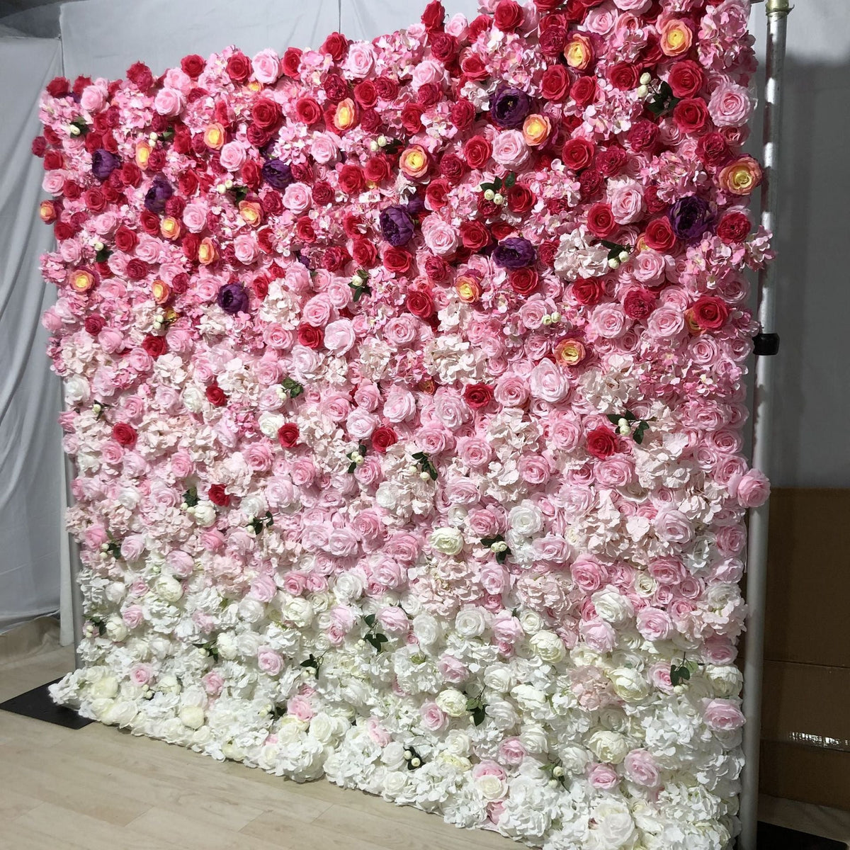 3D Artificial Flower Wall Arrangement Wedding Party Birthday Backdrop Decor HQ3972