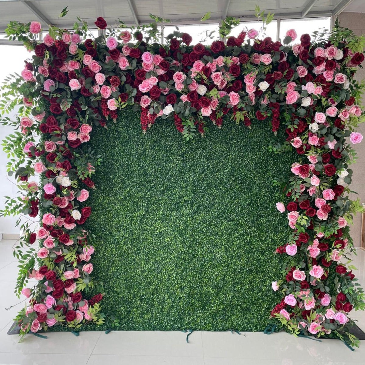 3D Artificial Flower Wall Arrangement Wedding Party Birthday Backdrop Decor HQ3990