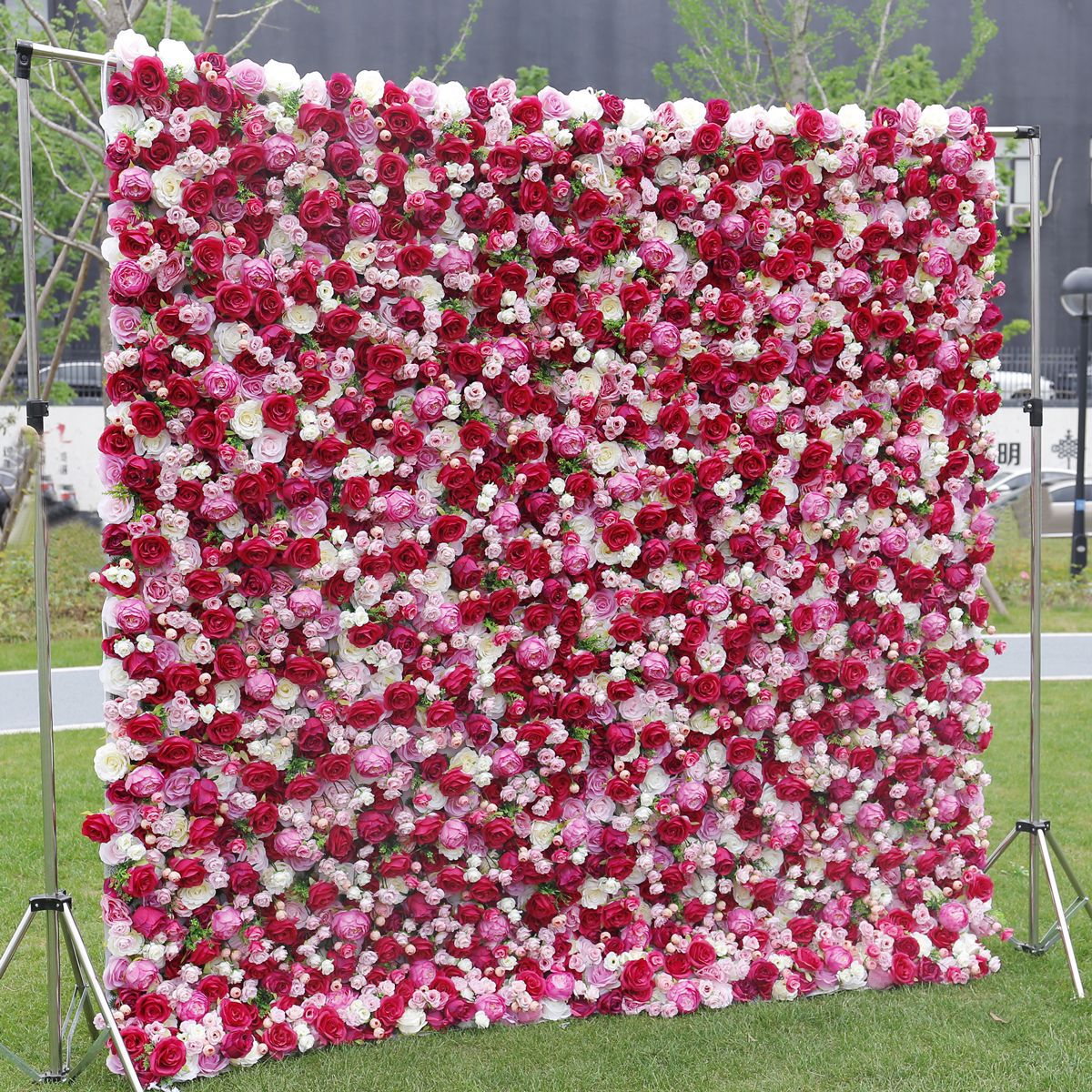 3D Artificial Flower Wall Arrangement Wedding Party Birthday Backdrop Decor HQ3504