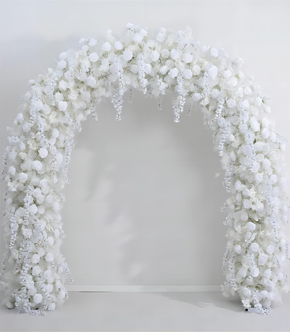White Hydrangea Rose Artificial Flower Wedding Party Birthday Backdrop Decor CH9297