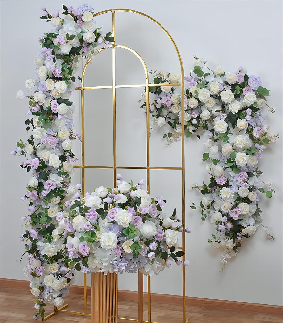 White Purple OrchidRose Artificial Flower Wedding Party Birthday Backdrop Decor CH7502