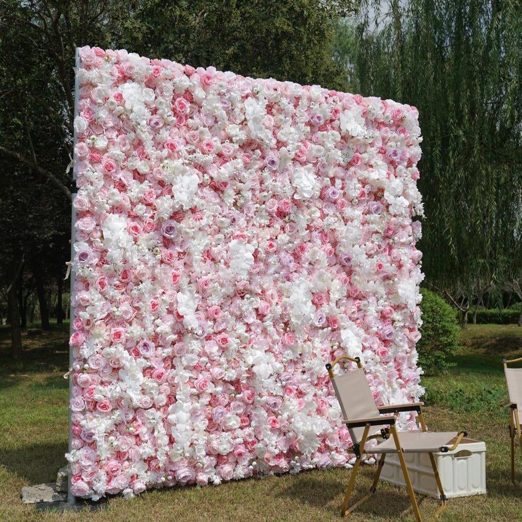 3D Artificial Flower Wall Arrangement Wedding Party Birthday Backdrop Decor HQ3808