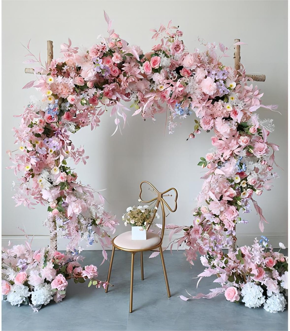 Pink Rose Hydrangea Artificial Flower Wedding Party Birthday Backdrop Decor CH9313-47