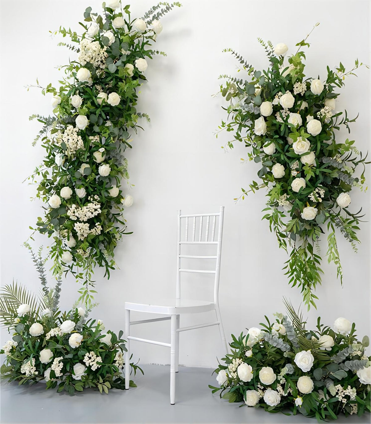 White Green Peony Berry Artificial Flower Wedding Party Birthday Backdrop Decor CH9314-22