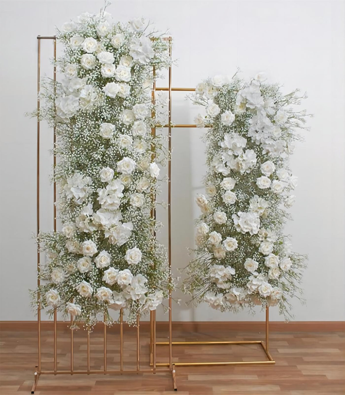 50*160cm White Rose Gypsophila Artificial Flower Wedding Party Birthday Backdrop Decor CH9313-28