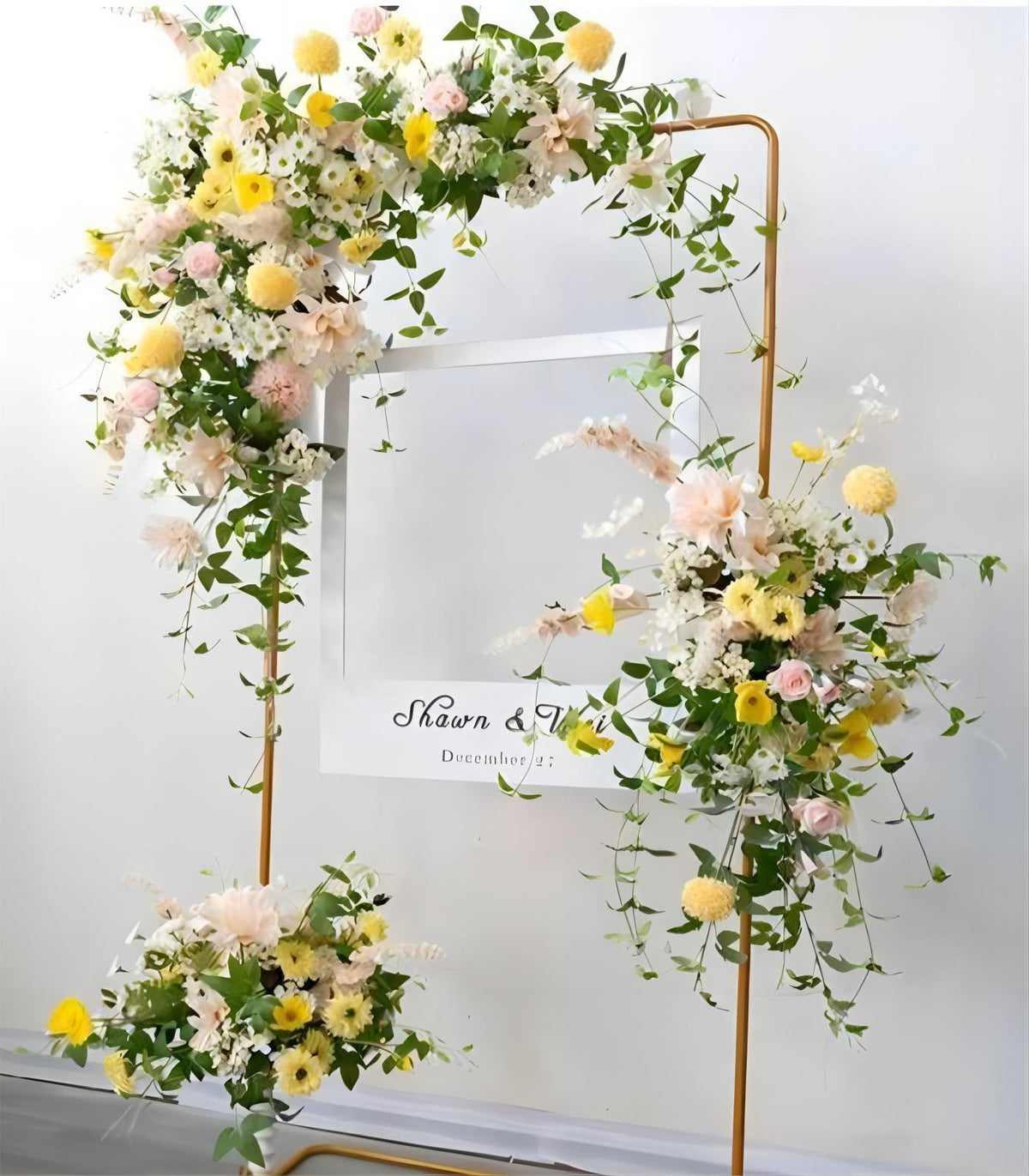 White Yellow Chamomile Poppy Artificial Flower Wedding Party Birthday Backdrop Decor CH9642
