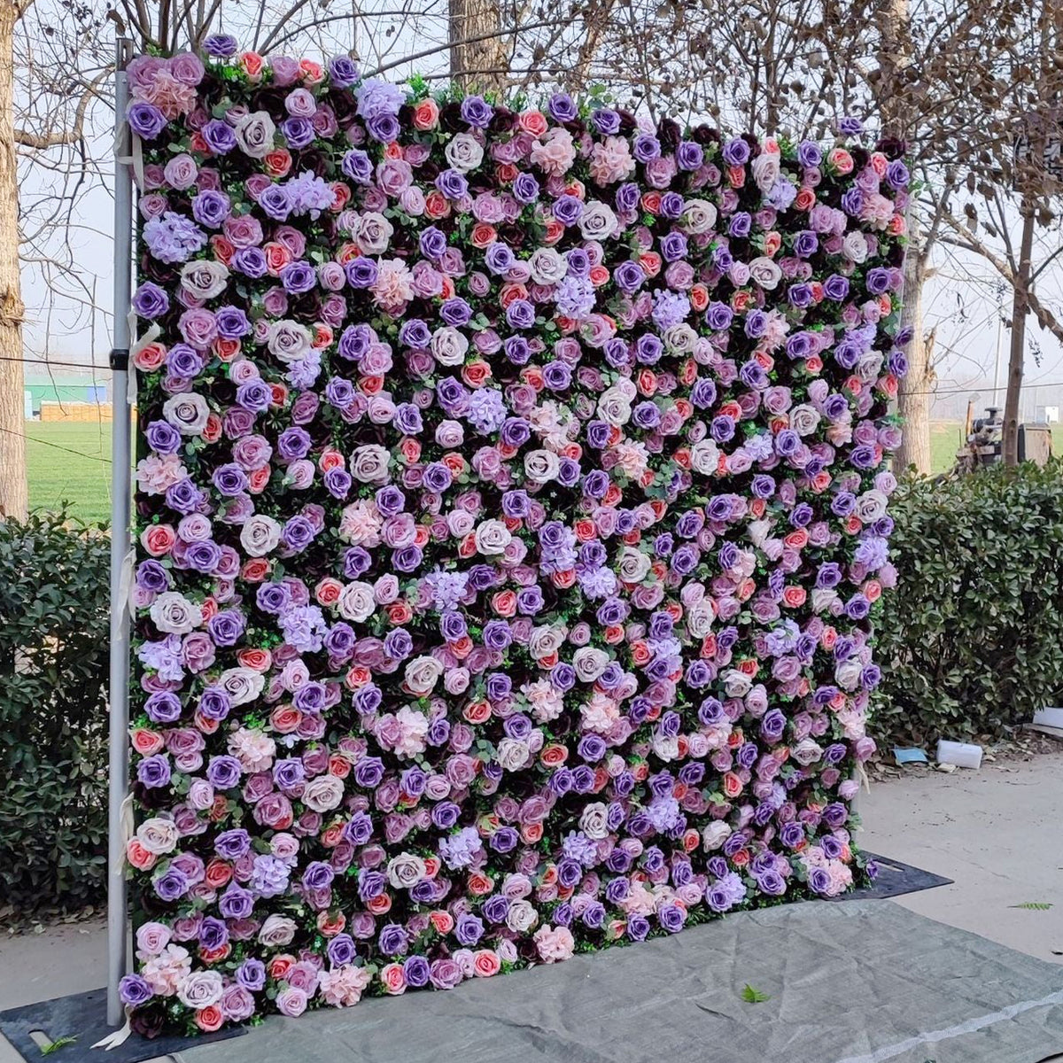 3D Artificial Flower Wall Arrangement Wedding Party Birthday Backdrop Decor HQ3935