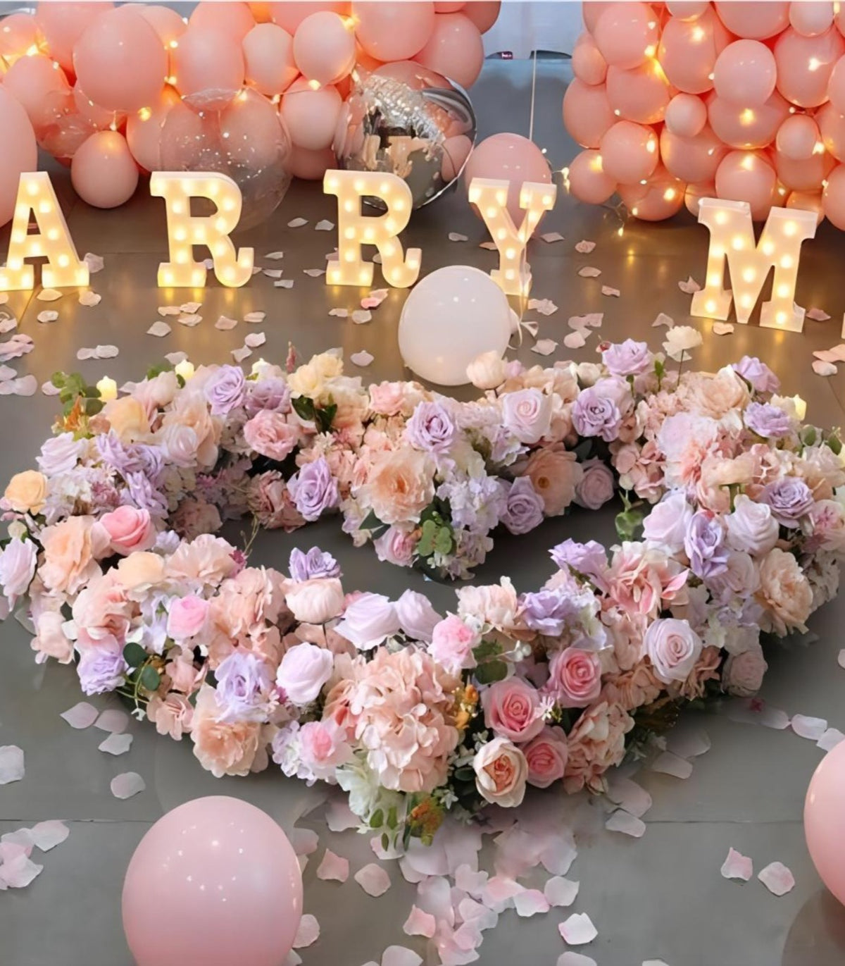 Purple Pink Rose Artificial Flower Arrangement Row Wedding Party Birthday Backdrop Decor CH5044-3