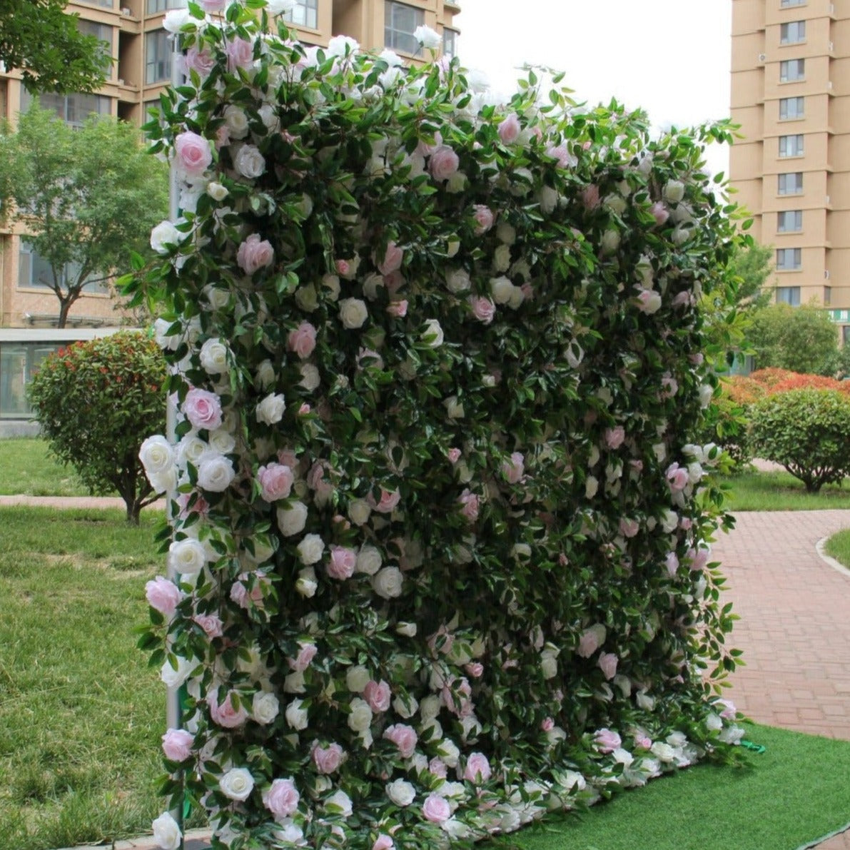 3D Artificial Flower Wall Arrangement Wedding Party Birthday Backdrop Decor HQ3958