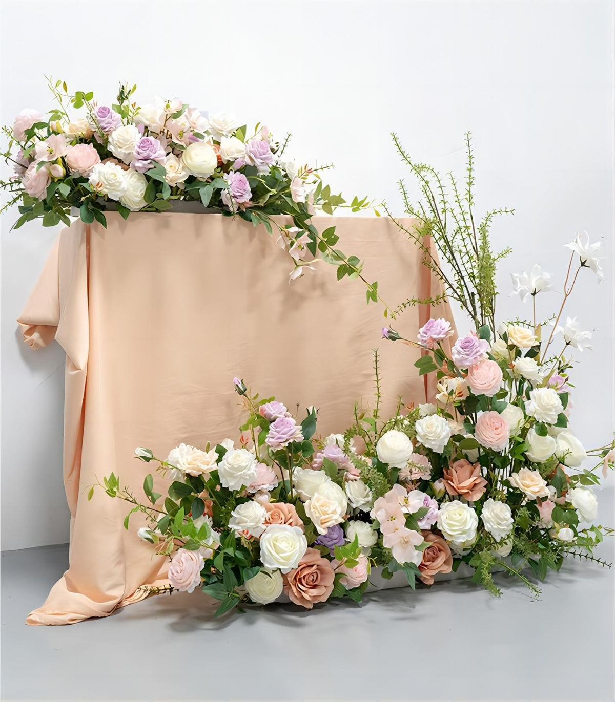 White Pink Peony Rose Artificial Flower Rose Wedding Party Birthday Backdrop Decor CH9314-30