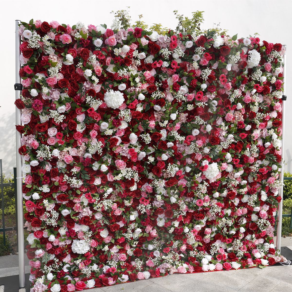 3D Artificial Flower Wall Arrangement Wedding Party Birthday Backdrop Decor HQ3524
