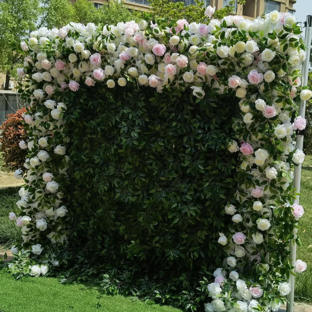 3D Artificial Flower Wall Arrangement Wedding Party Birthday Backdrop Decor HQ3959