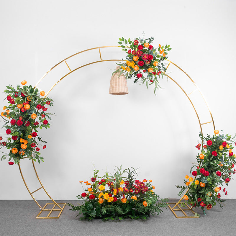 Black Iron Party Stand Flower Stand Wedding Arch Party Birthday Backdrop HJ8001