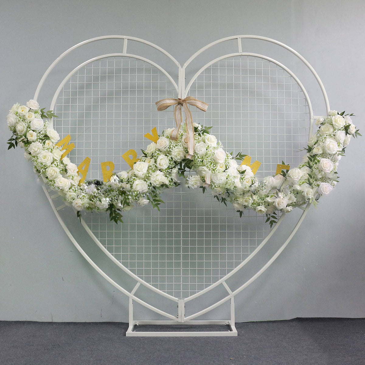 White Iron Party Stand Flower Stand Wedding Arch Party Birthday Backdrop HJ8027