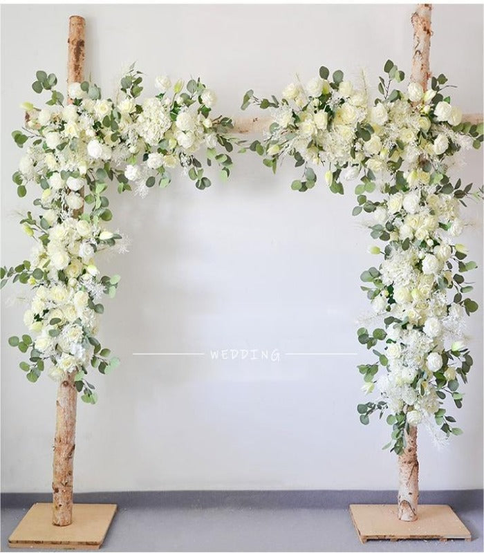 White Artificial Flower Wedding Party Birthday Backdrop Decor CH4439