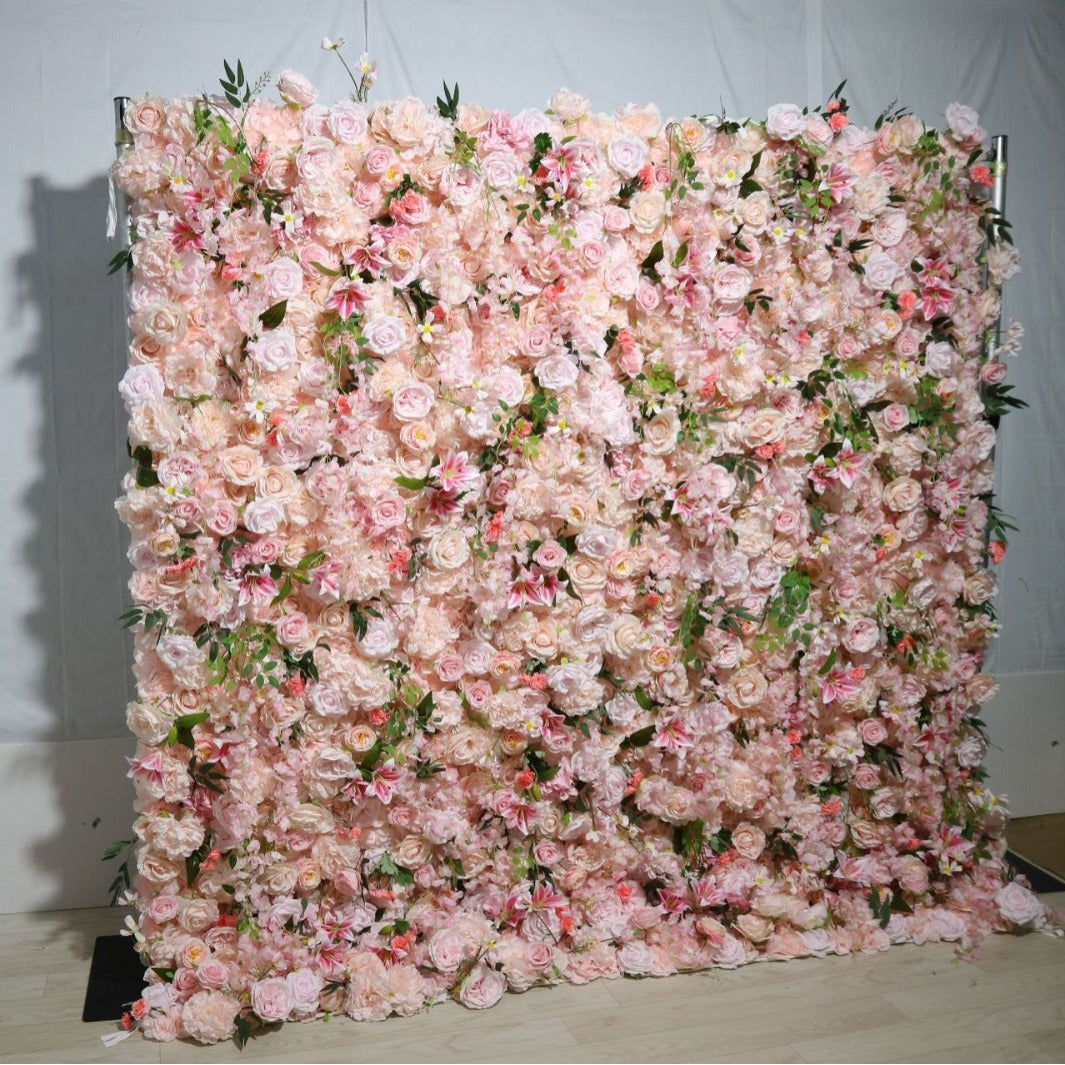 3D Artificial Flower Wall Arrangement Wedding Party Birthday Backdrop Decor HQ3942