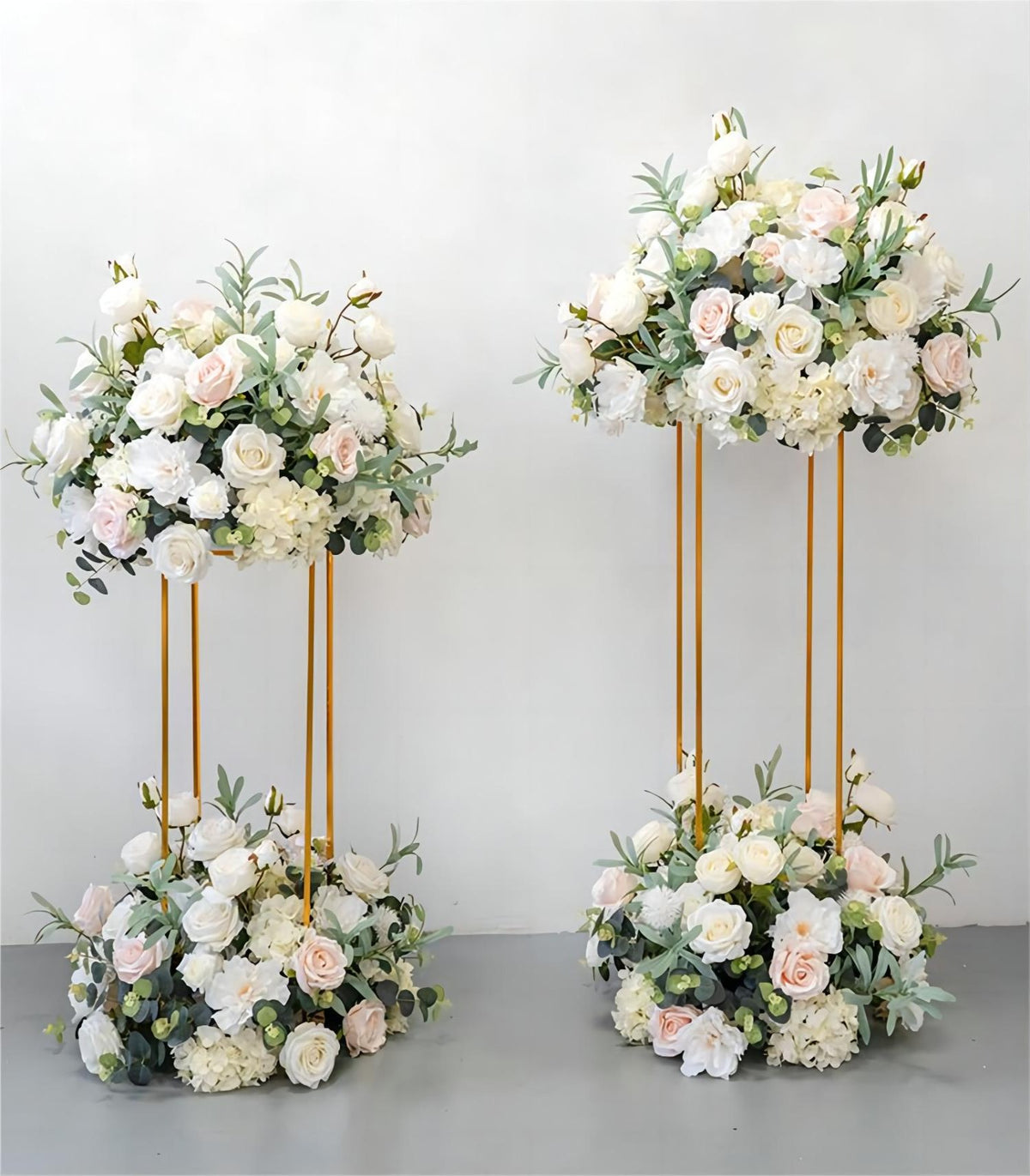 Pink White Rose Artificial Flower Table Centerpiece Wedding Party Birthday Backdrop Decor CH4004