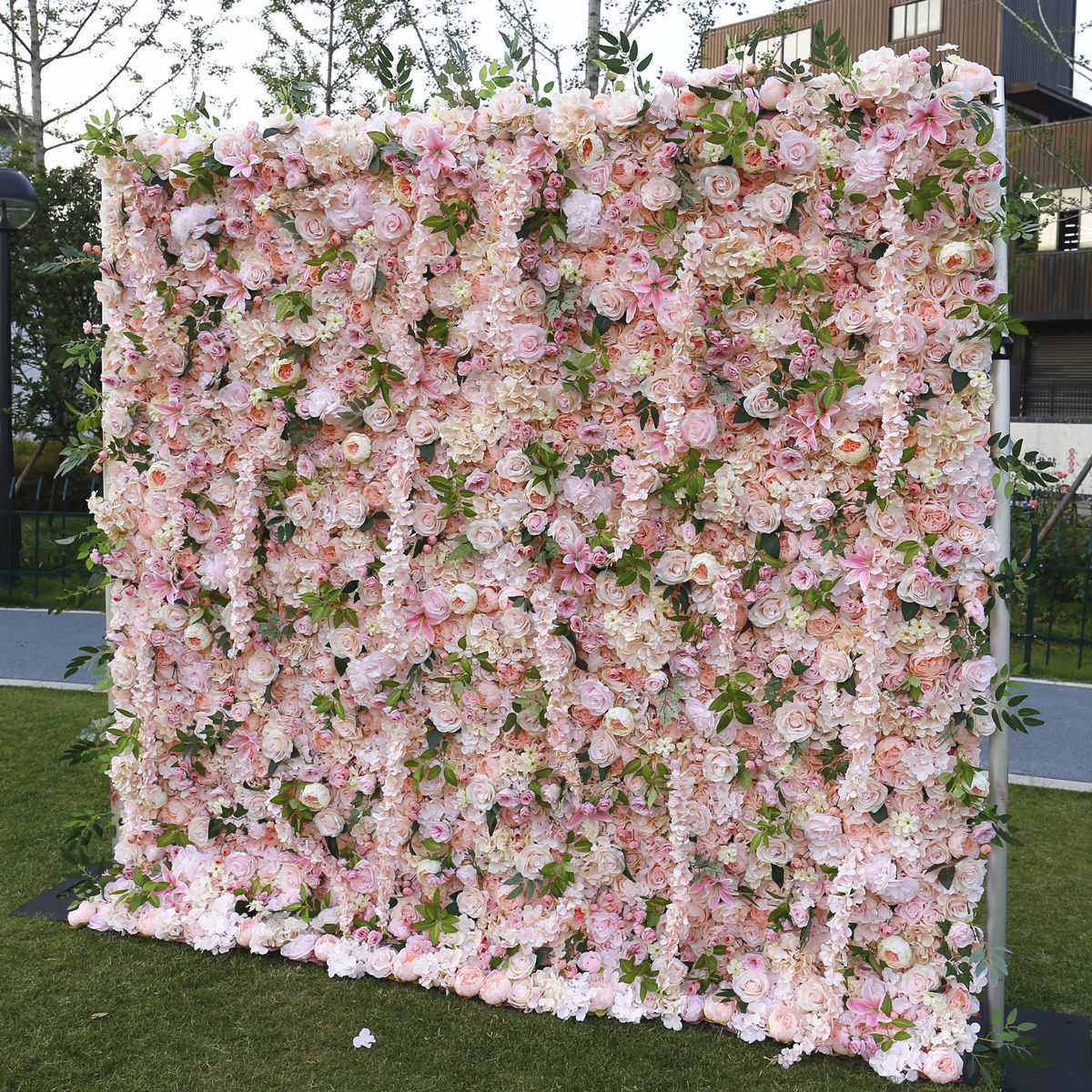 3D Artificial Flower Wall Arrangement Wedding Party Birthday Backdrop Decor HQ3812