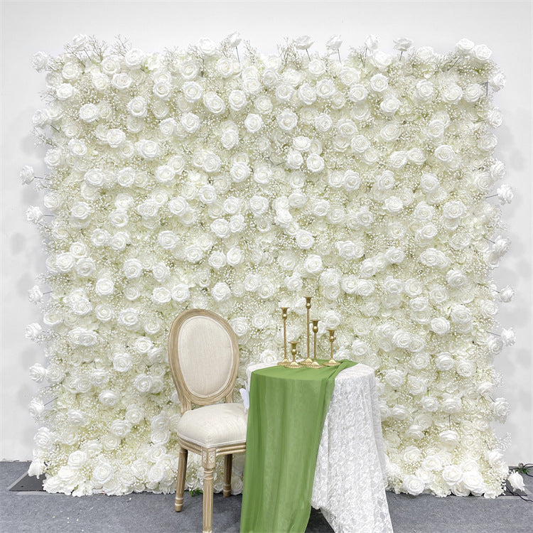 3D Artificial Flower Wall Arrangement Wedding Party Birthday Backdrop Decor HQ3915