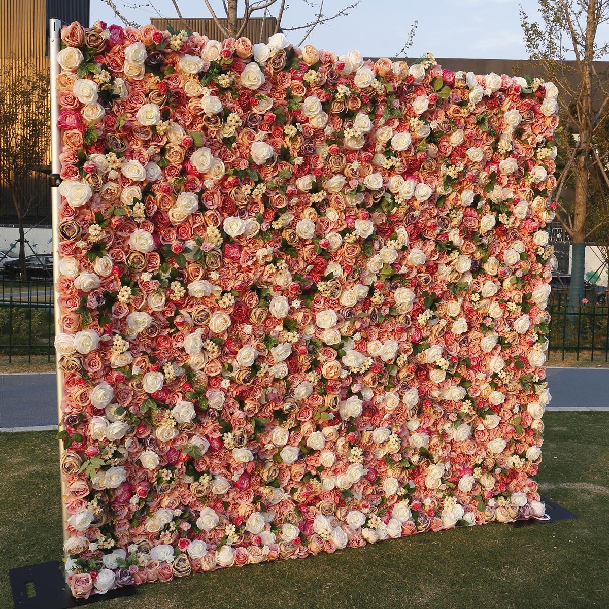 3D Artificial Flower Wall Arrangement Wedding Party Birthday Backdrop Decor HQ3513