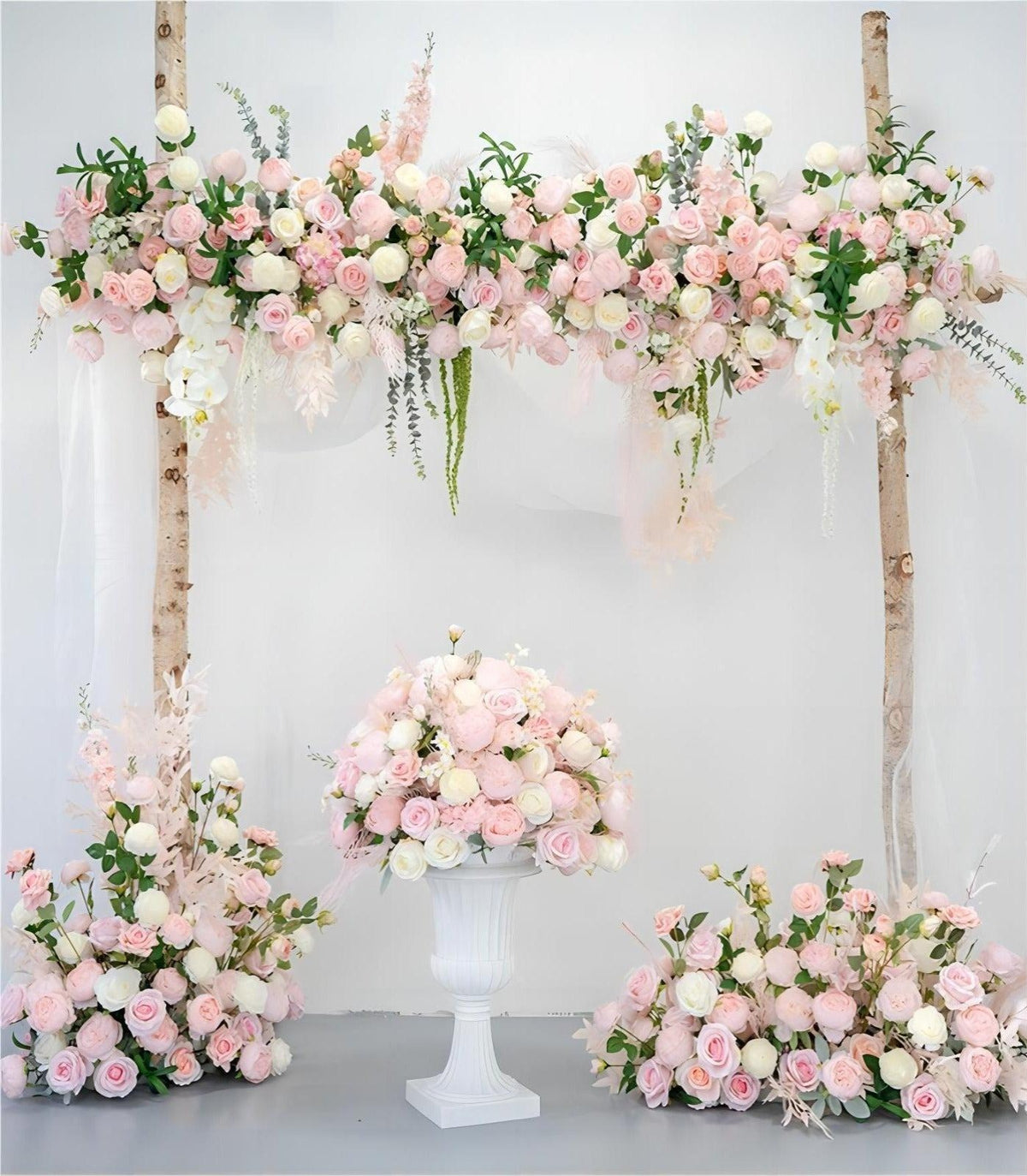 Pink Artificial Flower Wedding Party Birthday Backdrop Decor CH4035