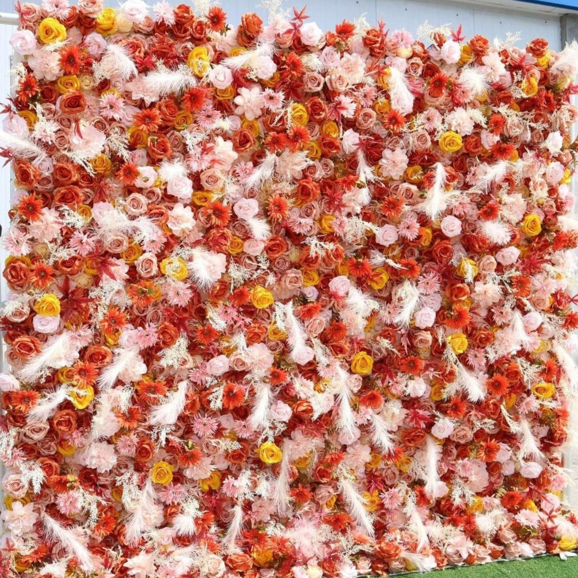3D Artificial Flower Wall Arrangement Wedding Party Birthday Backdrop Decor HQ3954