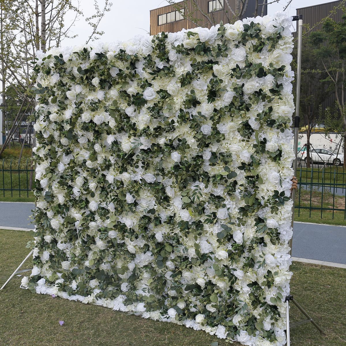 3D Artificial Flower Wall Arrangement Wedding Party Birthday Backdrop Decor HQ3512