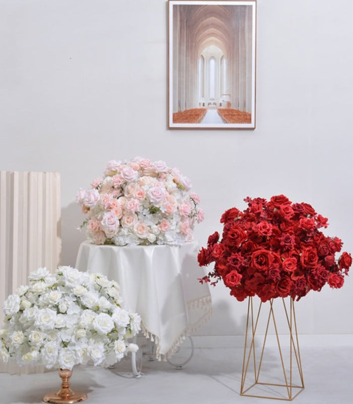 3 Color Artificial Flower Rose Wedding Party Birthday Backdrop Decor CH9314-37