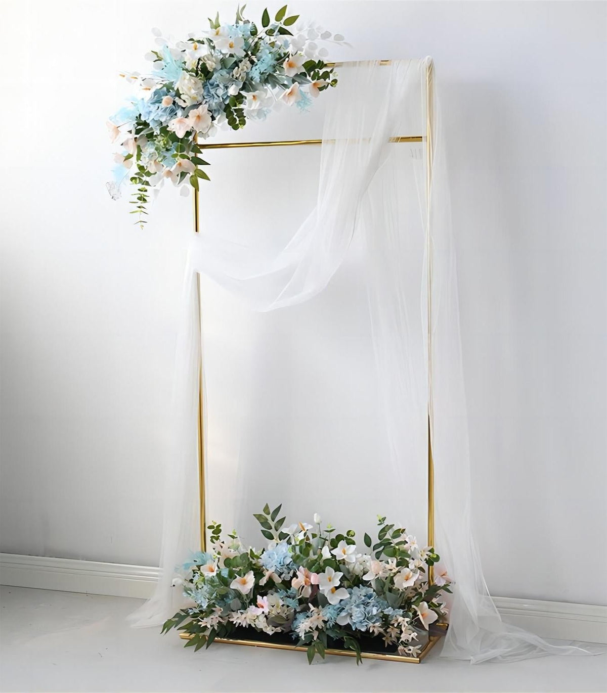White Blue Orchid Hydrangea Artificial Flower Wedding Party Birthday Backdrop Decor CH7349