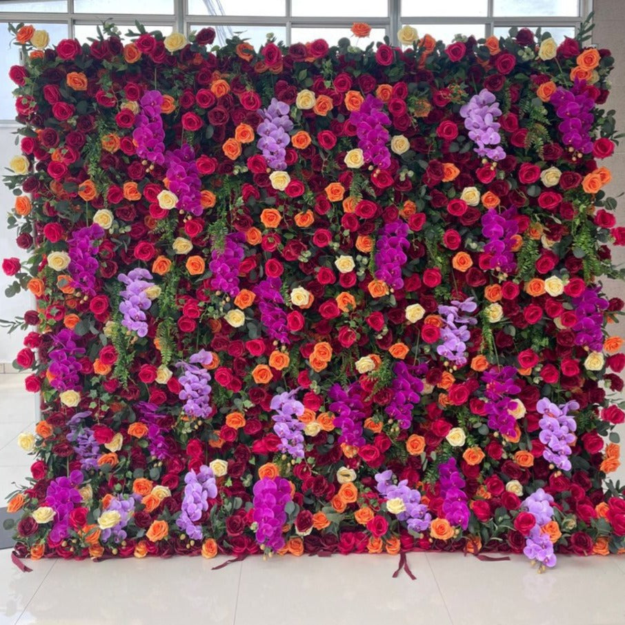 3D Artificial Flower Wall Arrangement Wedding Party Birthday Backdrop Decor HQ3992