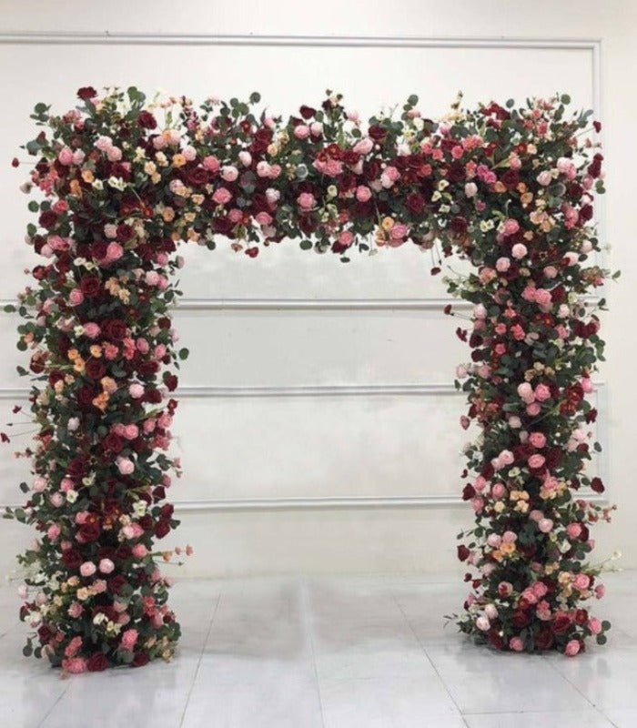 Red Artificial Flower Wedding Party Birthday Backdrop Decor CH4335-5