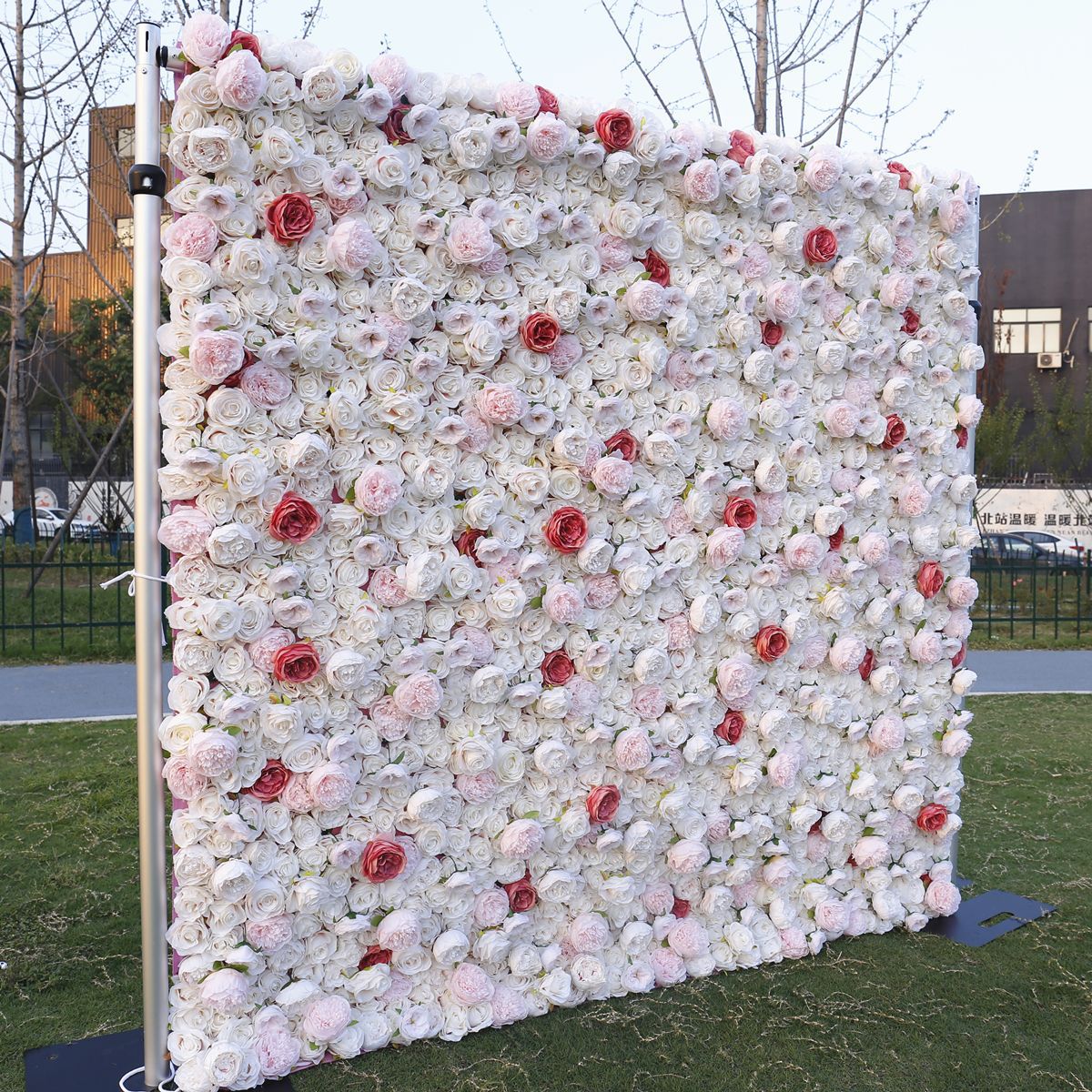 3D Artificial Flower Wall Arrangement Wedding Party Birthday Backdrop Decor HQ3526