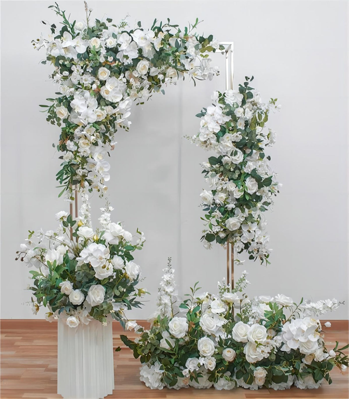 White Green Rose Hydrangea Artificial Flower Wedding Party Birthday Backdrop Decor CH9253