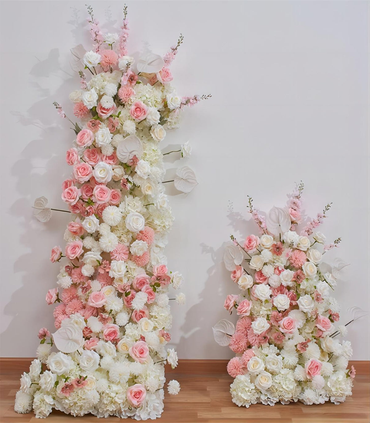 White Pink Hydrangea Rose Artificial Flower Wedding Party Birthday Backdrop Decor CH93139