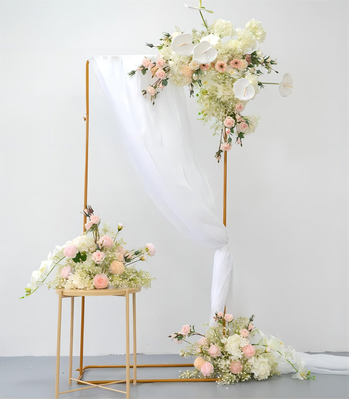 Blush Hydrangea Babysbreath Artificial Flower Wedding Party Birthday Backdrop Decor CH9707