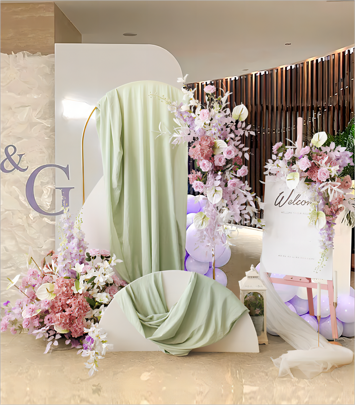 Purple Rose Hydrangea Artificial Flower Arrangement Row Wedding Party Birthday Backdrop Decor CH5031