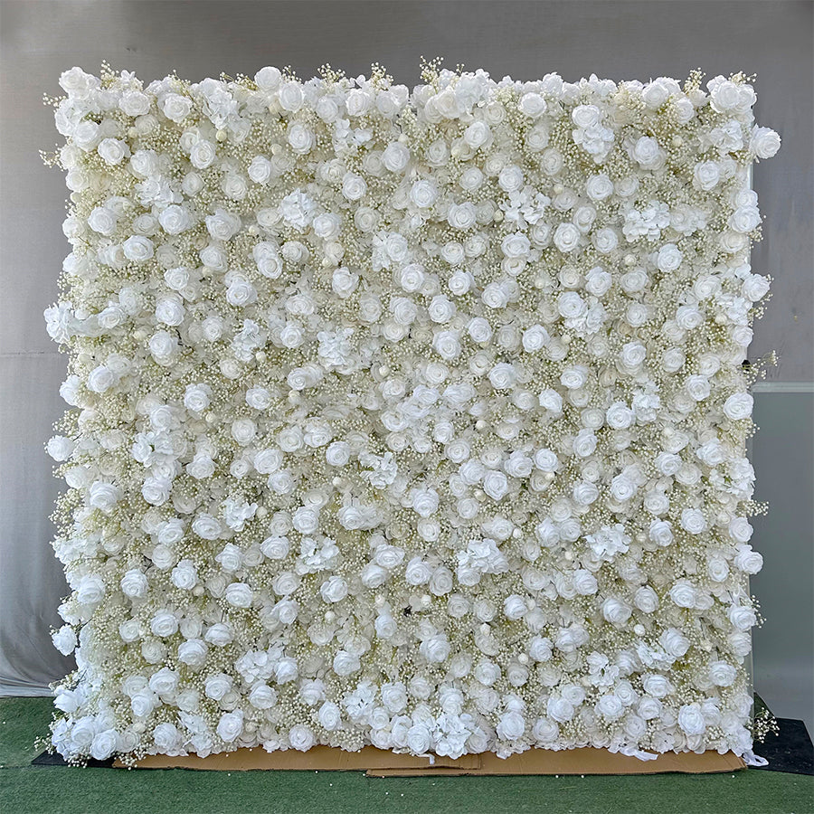 3D Artificial Flower Wall Arrangement Wedding Party Birthday Backdrop Decor HQ3720
