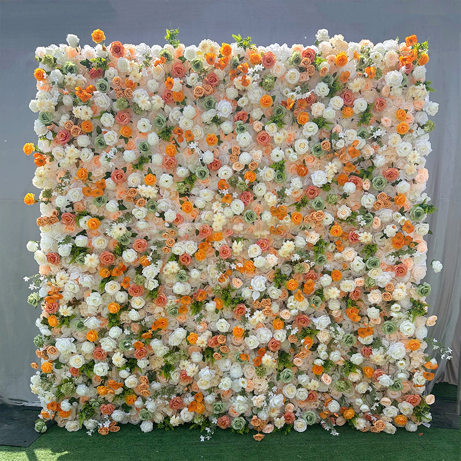 3D Artificial Flower Wall Arrangement Wedding Party Birthday Backdrop Decor HQ3894