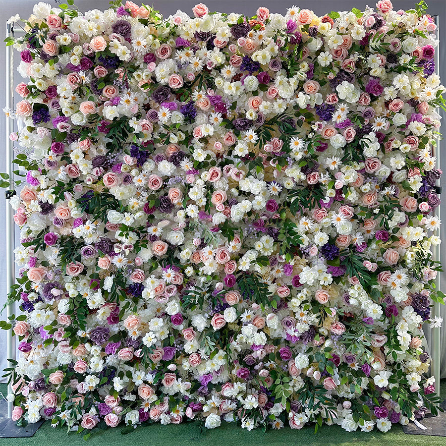 3D Artificial Flower Wall Arrangement Wedding Party Birthday Backdrop Decor HQ3899