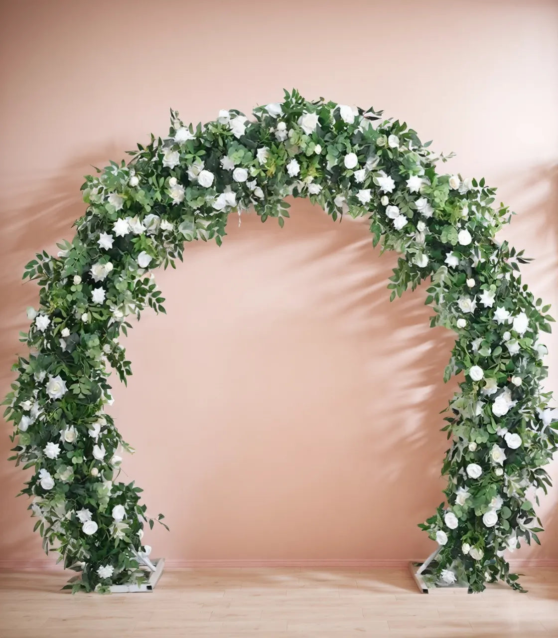 White Green Rose Artificial Flower Wedding Party Birthday Backdrop Decor CH9259